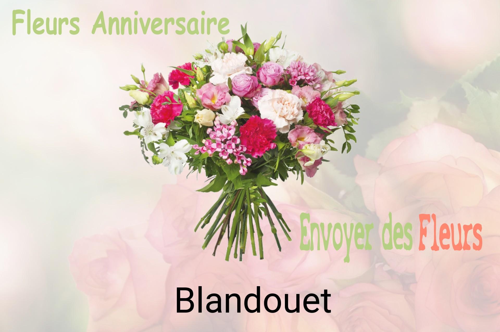 Bouquet de fleurs d’anniversaire livré à Blandouet
